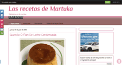 Desktop Screenshot of lasrecetasdemartuka.com