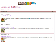 Tablet Screenshot of lasrecetasdemartuka.com